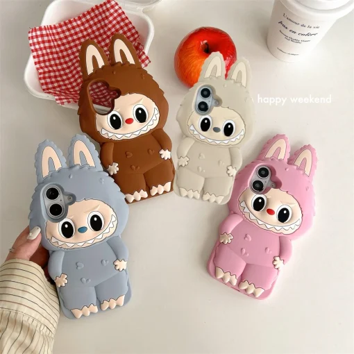 3D Kawaii LaBuBu Monster Phone Case For...