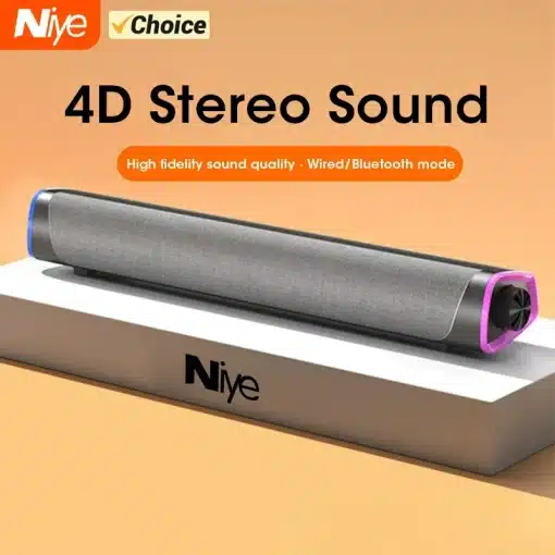 4D Computer Speaker Bar Stereo Sound Subwoofer...