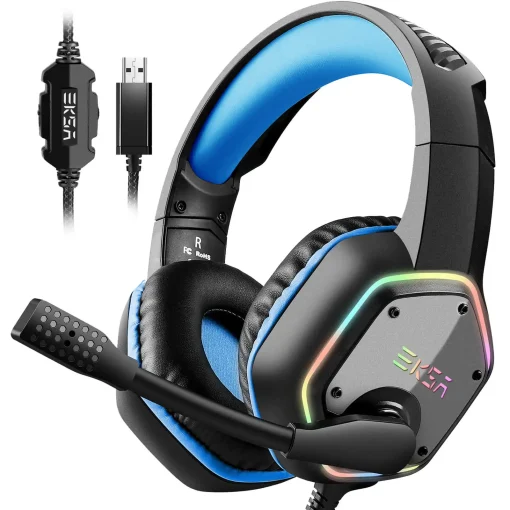 EKSA E1000 Gaming Headphones For PC/PS4/PS5 7.1...