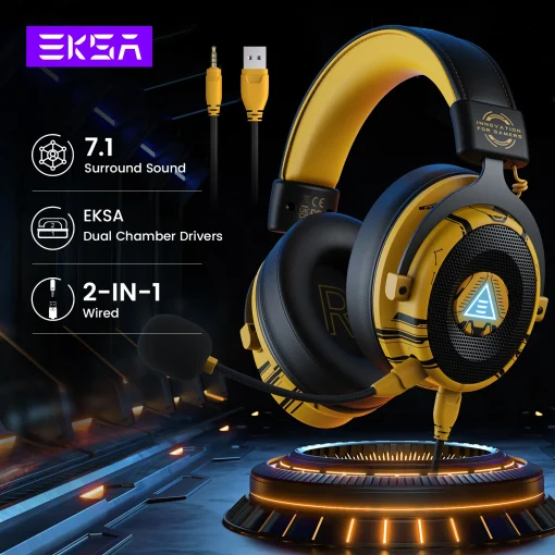 EKSA E900 Pro Upgraded Gaming Headset Gamer...