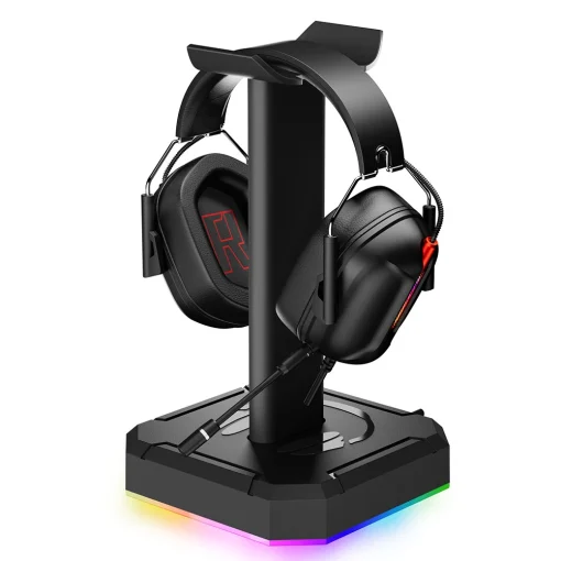 Headset Support Stand RGB Backlight Gaming Headset...