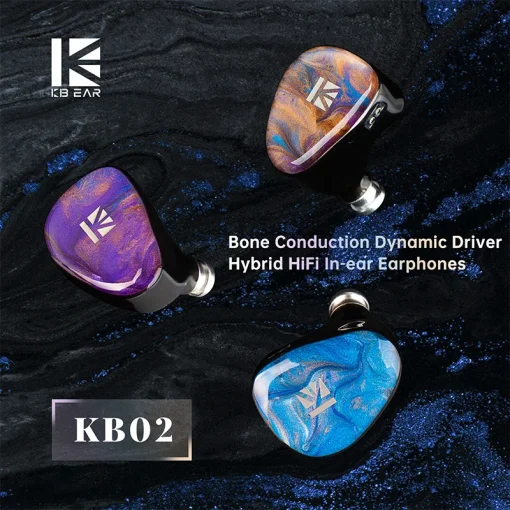 KBEAR KB02 Bone Conduction Dynamic Driver Hybrid...