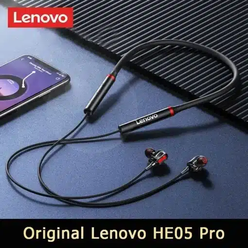 Lenovo HE05pro Wireless Bluetooth Neckband Earphone IPX5...