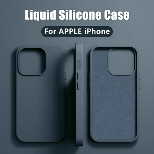 Luxury Liquid Silicone Phone Case For APPLE...