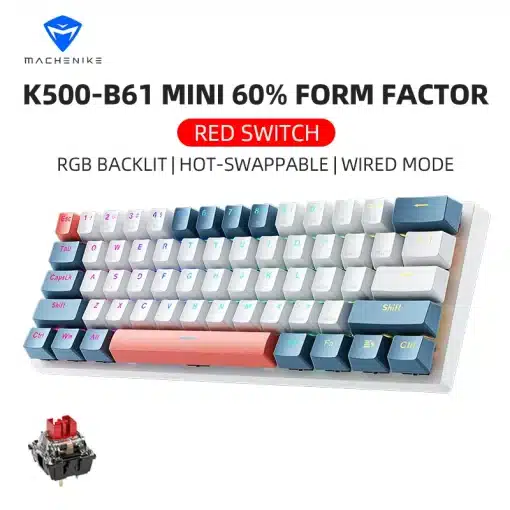 Machenike K500-B61 Mini 60% Mechanical Gaming Keyboard