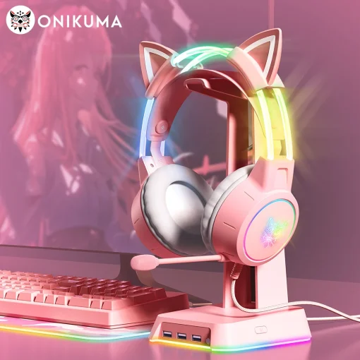 ONIKUMA X15 Pro Wired Headphones with RGB...