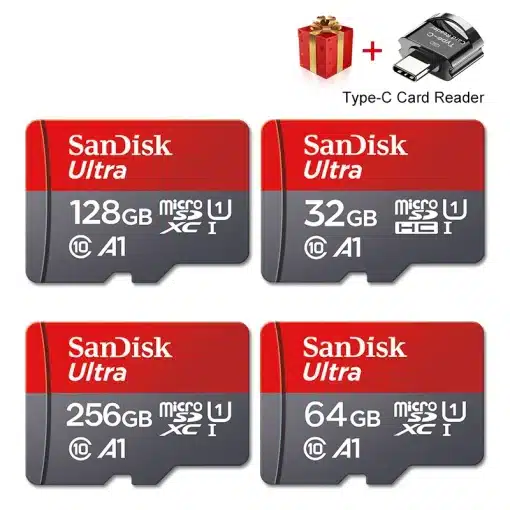 SanDisk Memory Card 128GB 64GB 256GB 100MB/S...