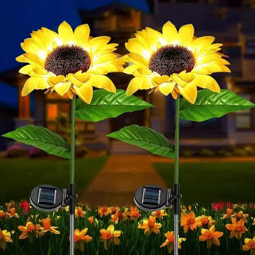 Simulated Outdoor Solar Sunflowers Smart Sense Garden...