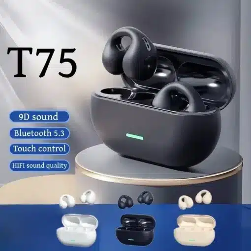 T75 Fone Bluetooth Headset 5.3 Wireless Bone...