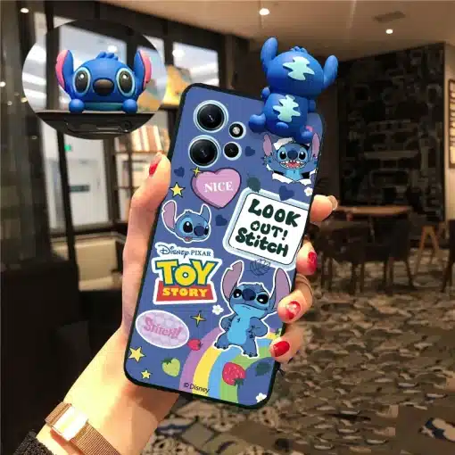 Trendy 3D Stitch Doll Case For OPPO...