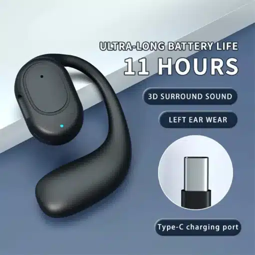 Wireless Headphones Bluetooth Headset With Microphone Bone...